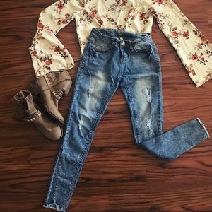 TRUE CRAFT Jean Leggings Distressed bleached Style